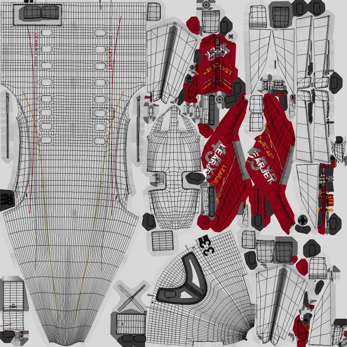 3D model Bombardier Learjet 45XR Rigged