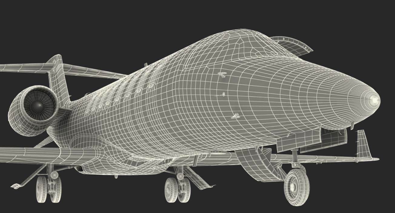 3D model Bombardier Learjet 45XR Rigged