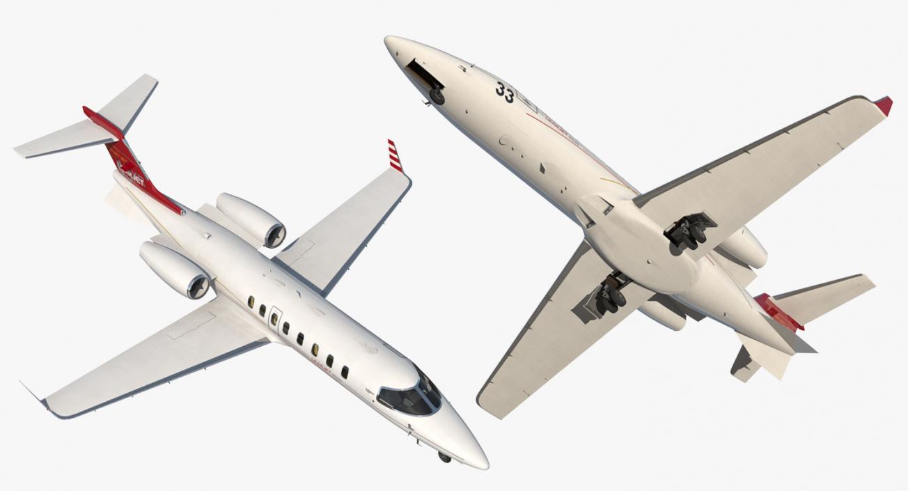 3D model Bombardier Learjet 45XR Rigged