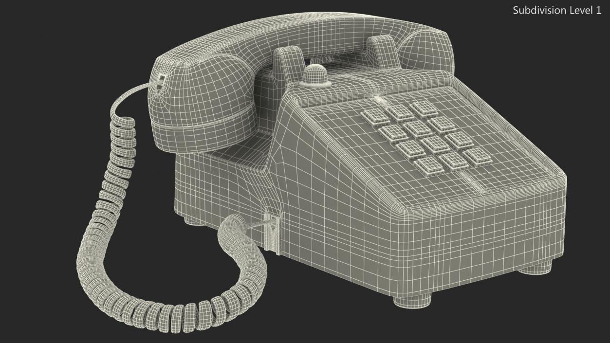 3D model Retro Telephone