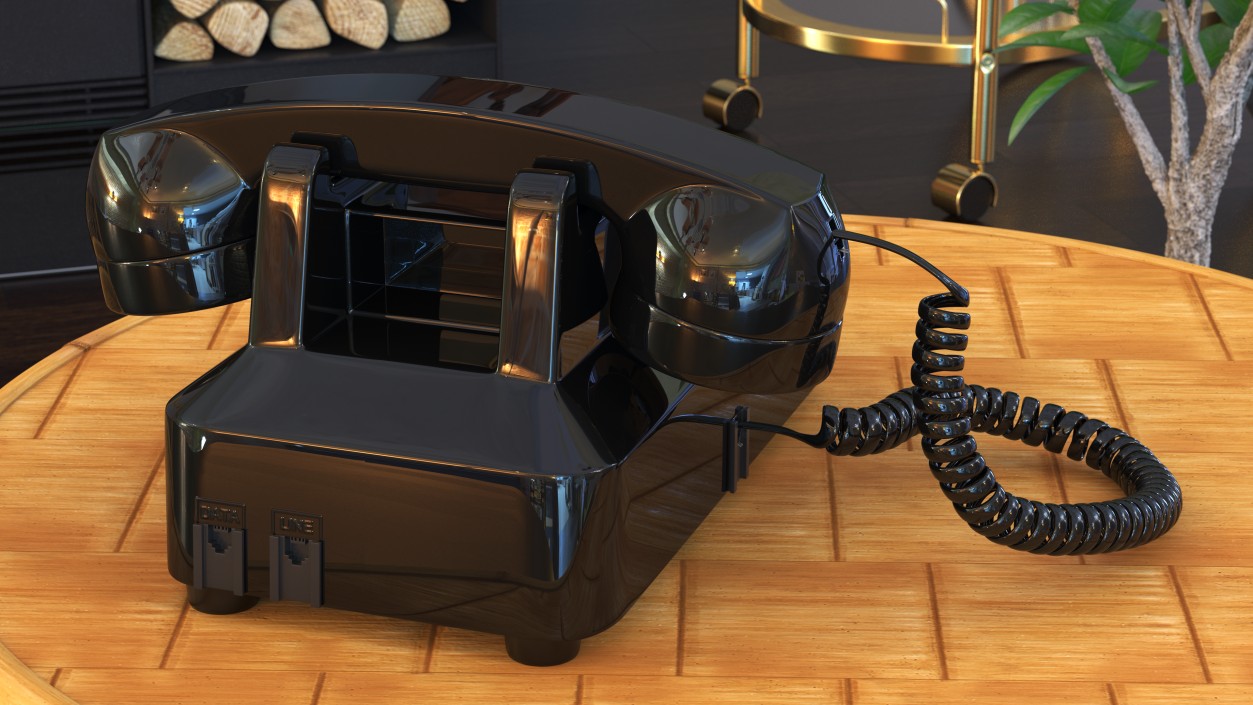 3D model Retro Telephone