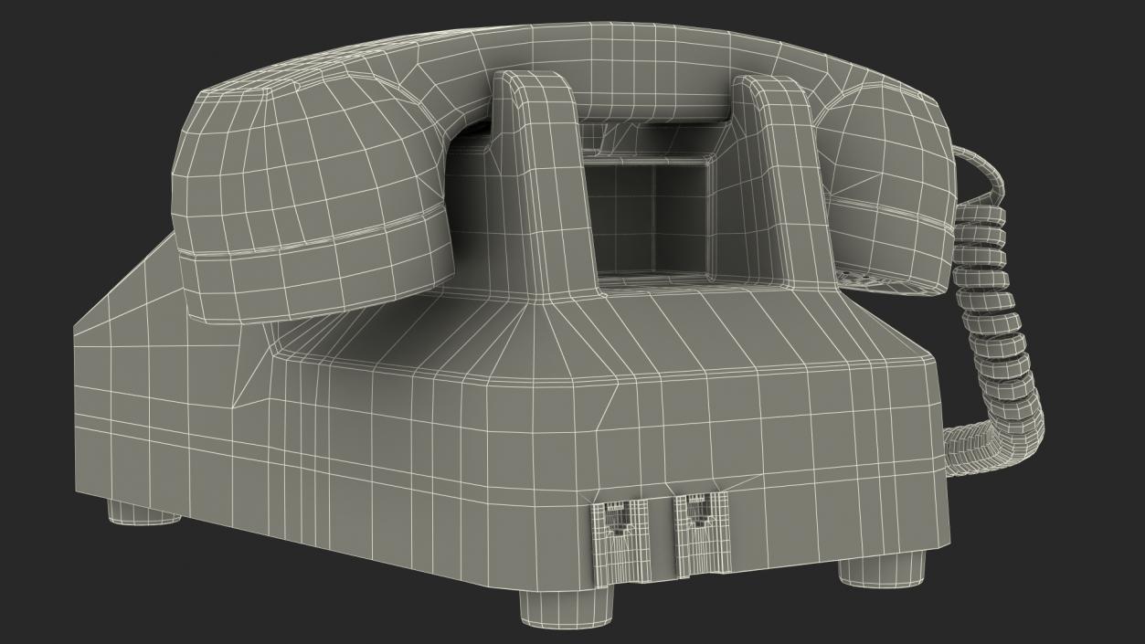 3D model Retro Telephone