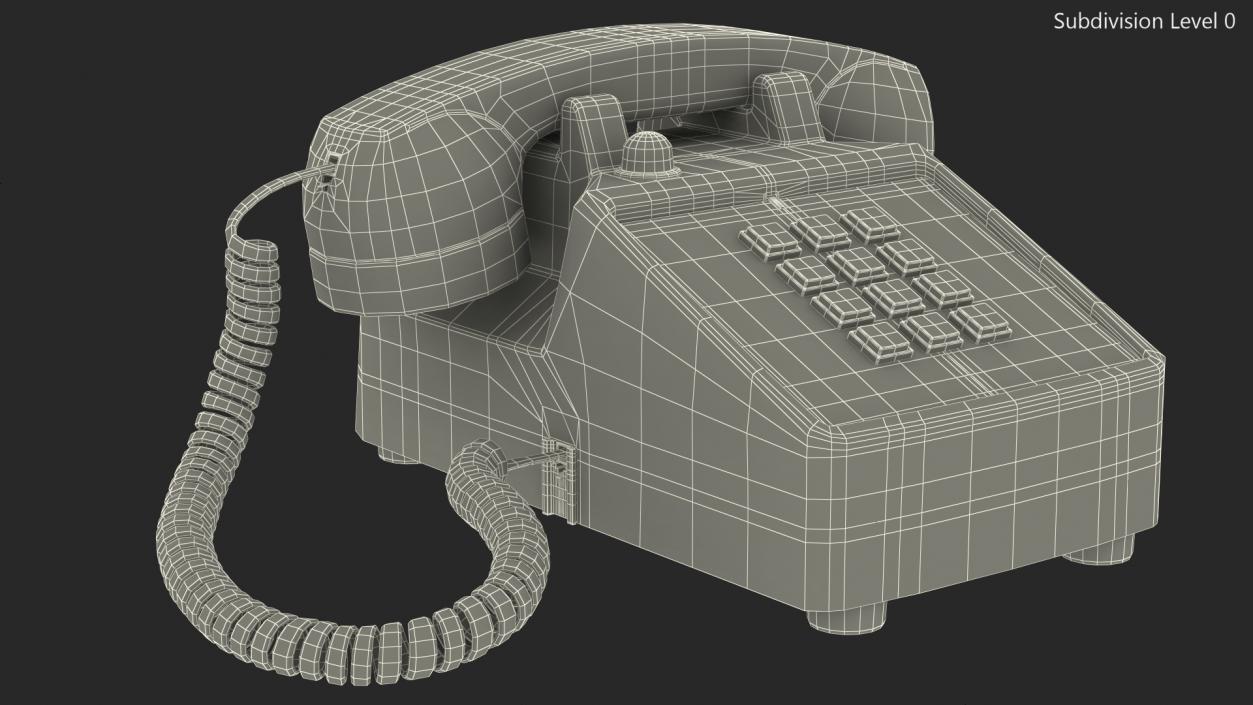 3D model Retro Telephone