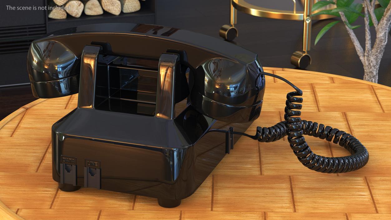 3D model Retro Telephone