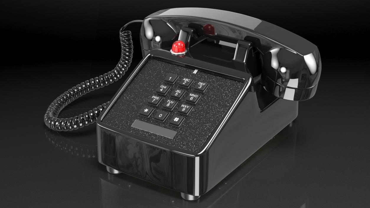 3D model Retro Telephone