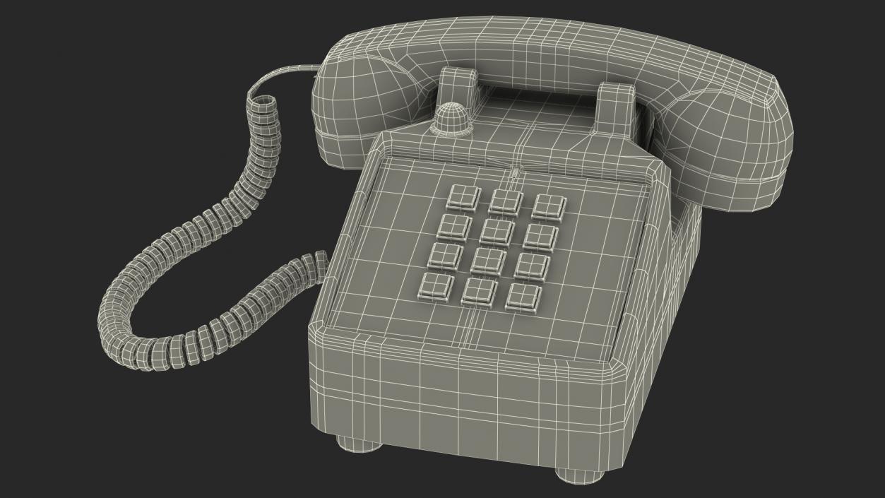 3D model Retro Telephone