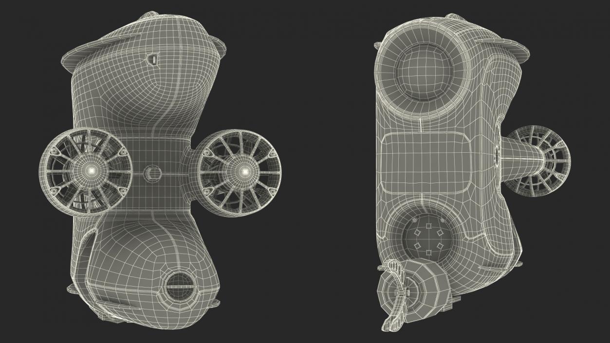 Underwater ROV with Gripper Hand 3D