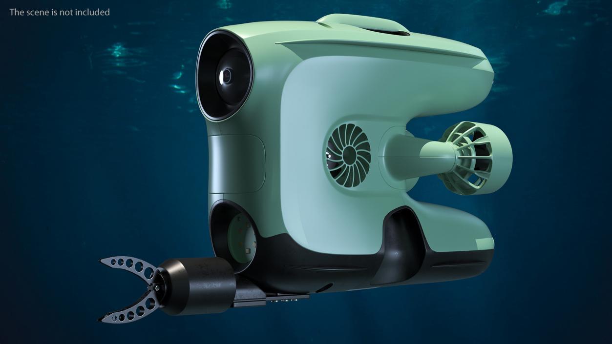 Underwater ROV with Gripper Hand 3D