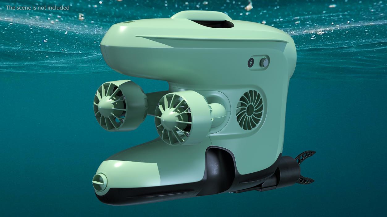 Underwater ROV with Gripper Hand 3D