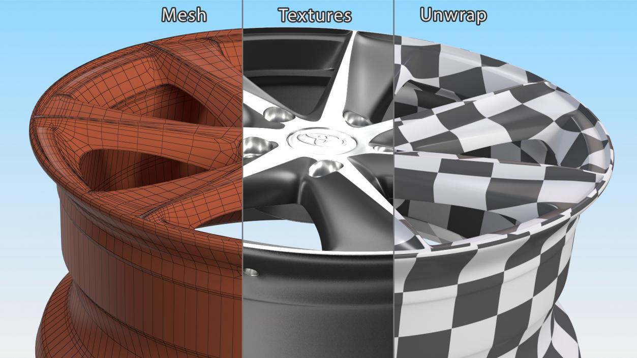 3D model Toyota Car Wheel Rim