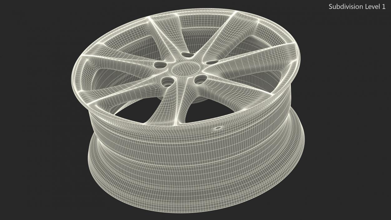 3D model Toyota Car Wheel Rim