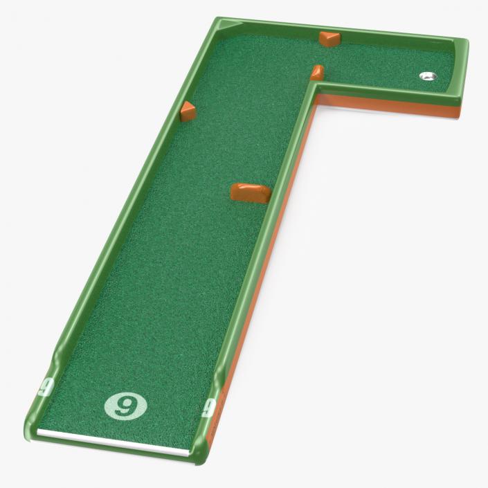 Minigolf 35 Portable Course Hole 9 3D model