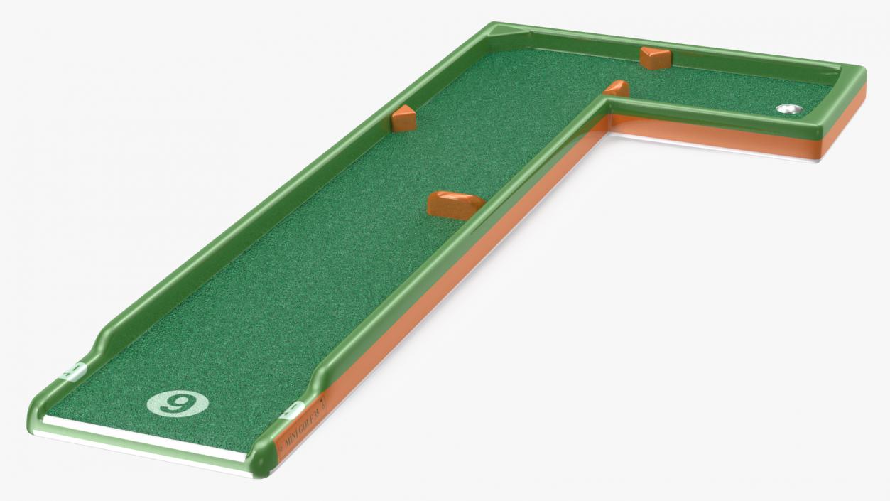 Minigolf 35 Portable Course Hole 9 3D model