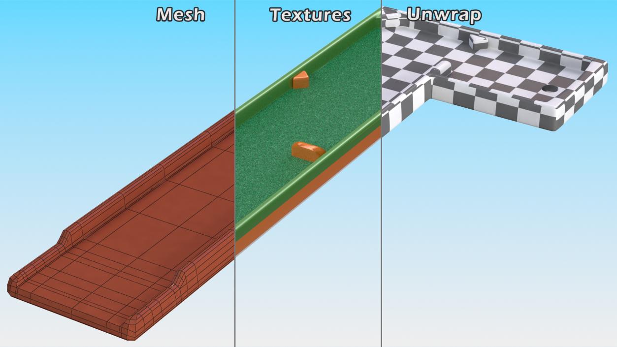 Minigolf 35 Portable Course Hole 9 3D model