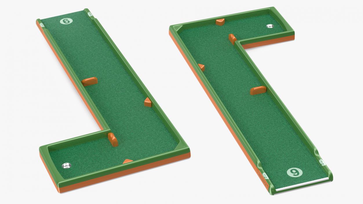 Minigolf 35 Portable Course Hole 9 3D model