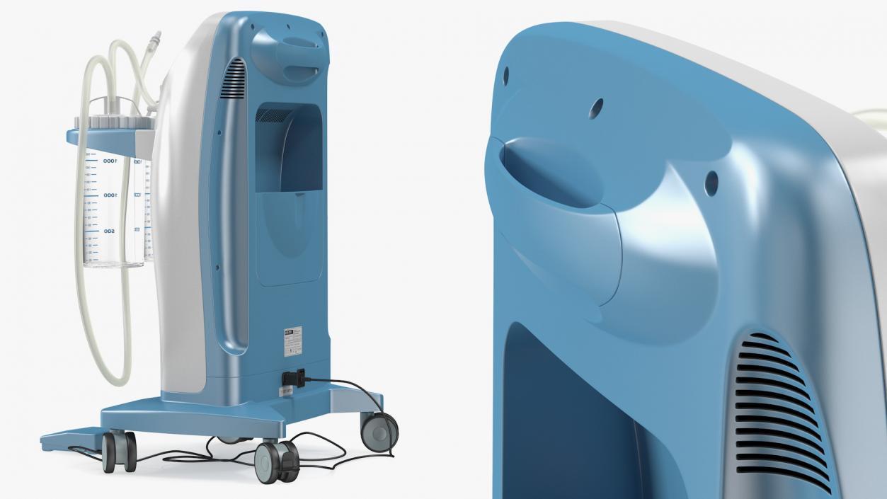 3D model Hospivac 350 Electric Surgical Aspirator