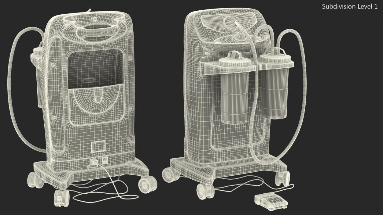 3D model Hospivac 350 Electric Surgical Aspirator