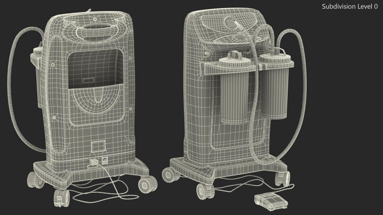 3D model Hospivac 350 Electric Surgical Aspirator