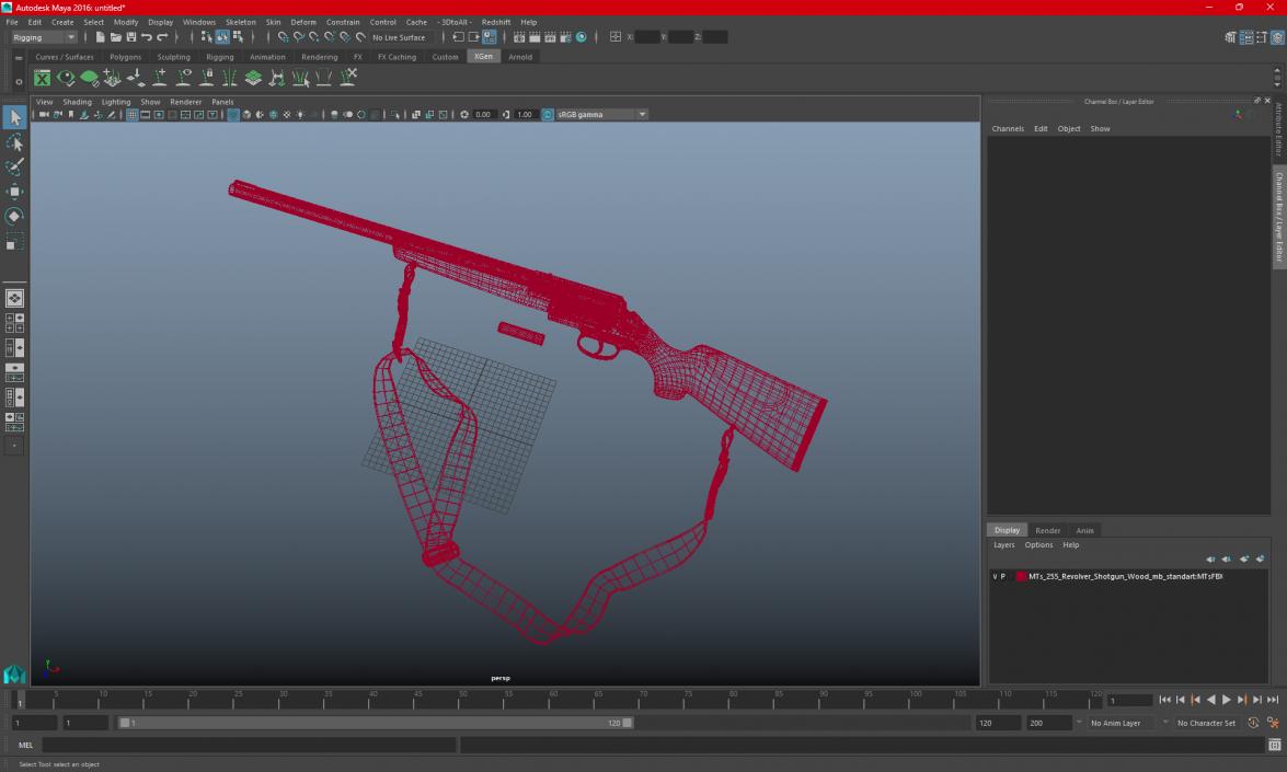 3D model Russian Shotgun MC-255 Polymer