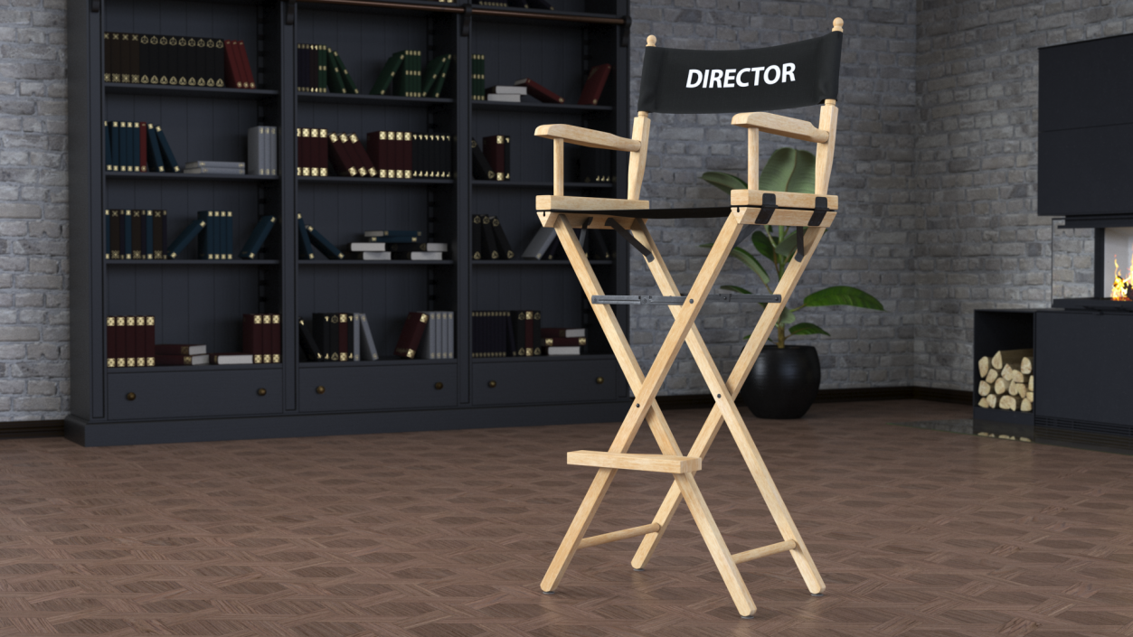 Tall Director Chair 3D model