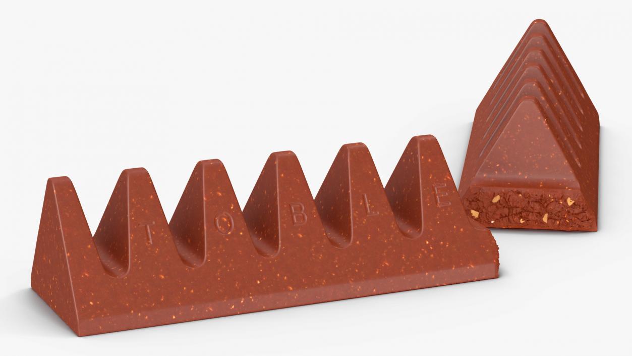 Toblerone Milk Chocolate Split Bar 3D model