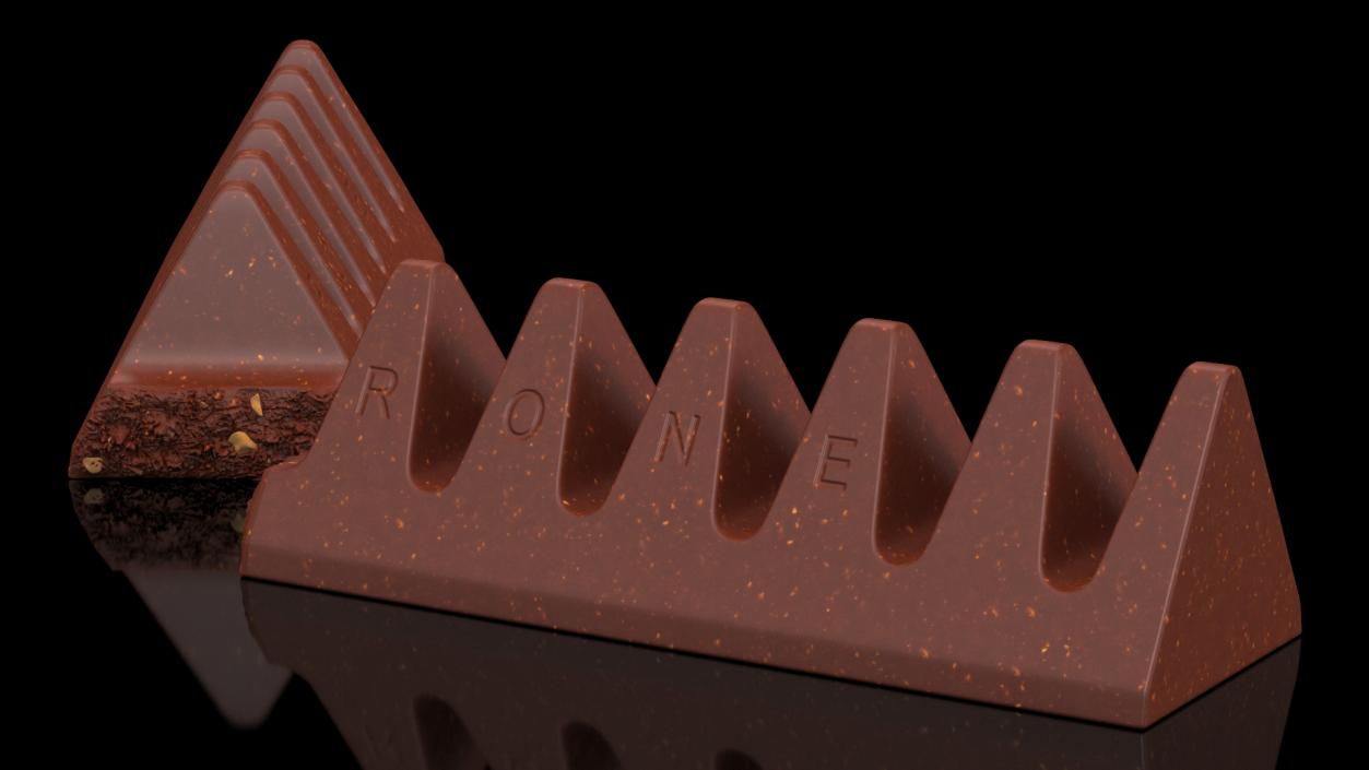 Toblerone Milk Chocolate Split Bar 3D model