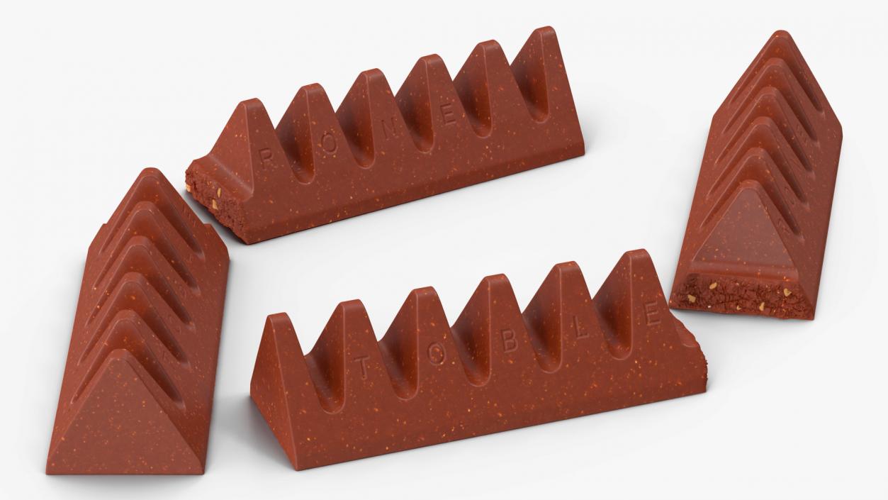 Toblerone Milk Chocolate Split Bar 3D model