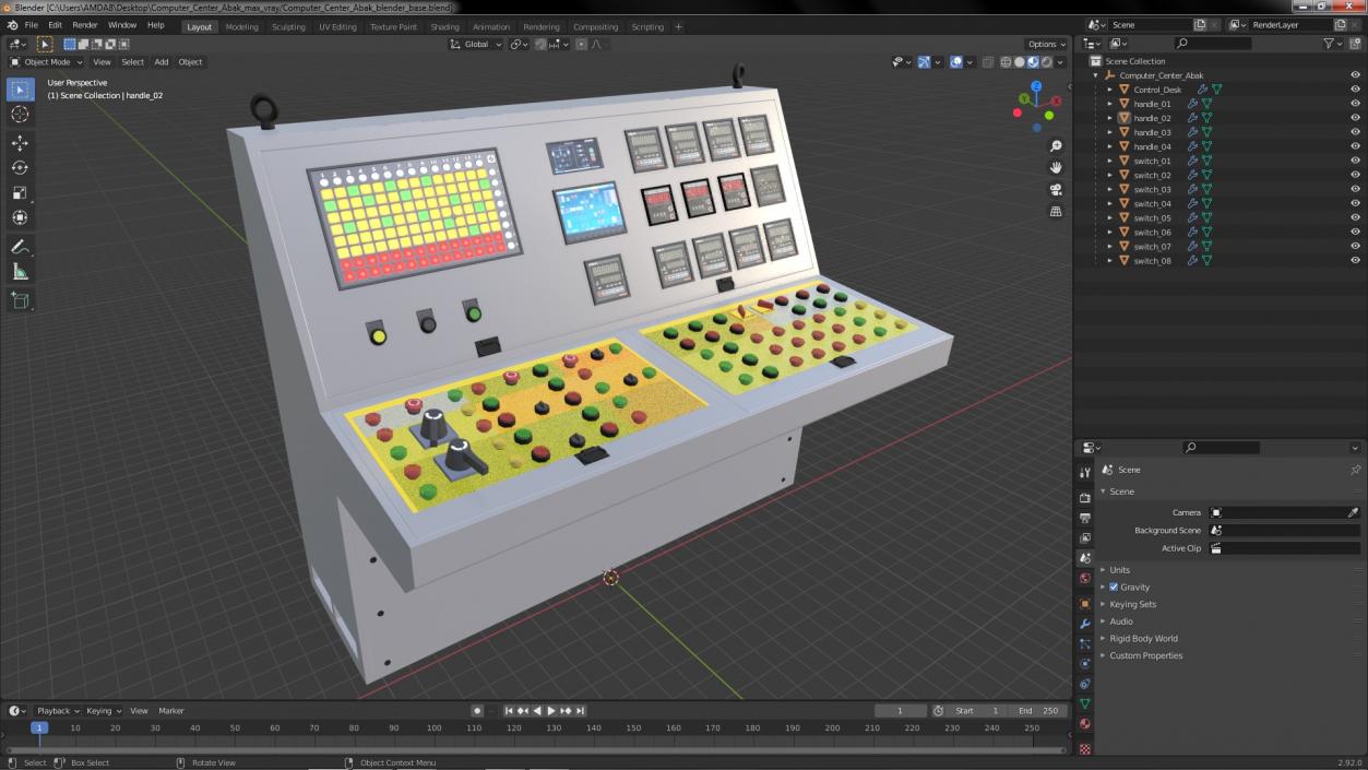 3D model Computer Center Abak