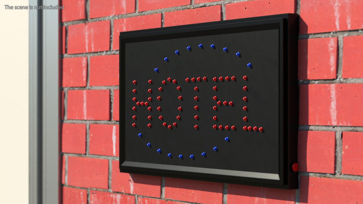 3D Light Sign Boards Collection model