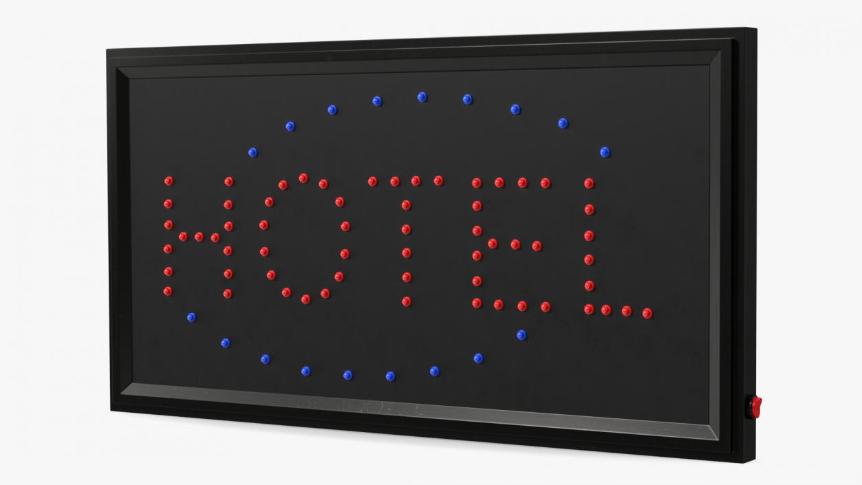 3D Light Sign Boards Collection model