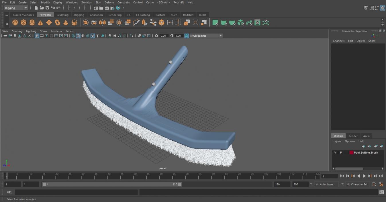 Pool Bottom Brush 3D