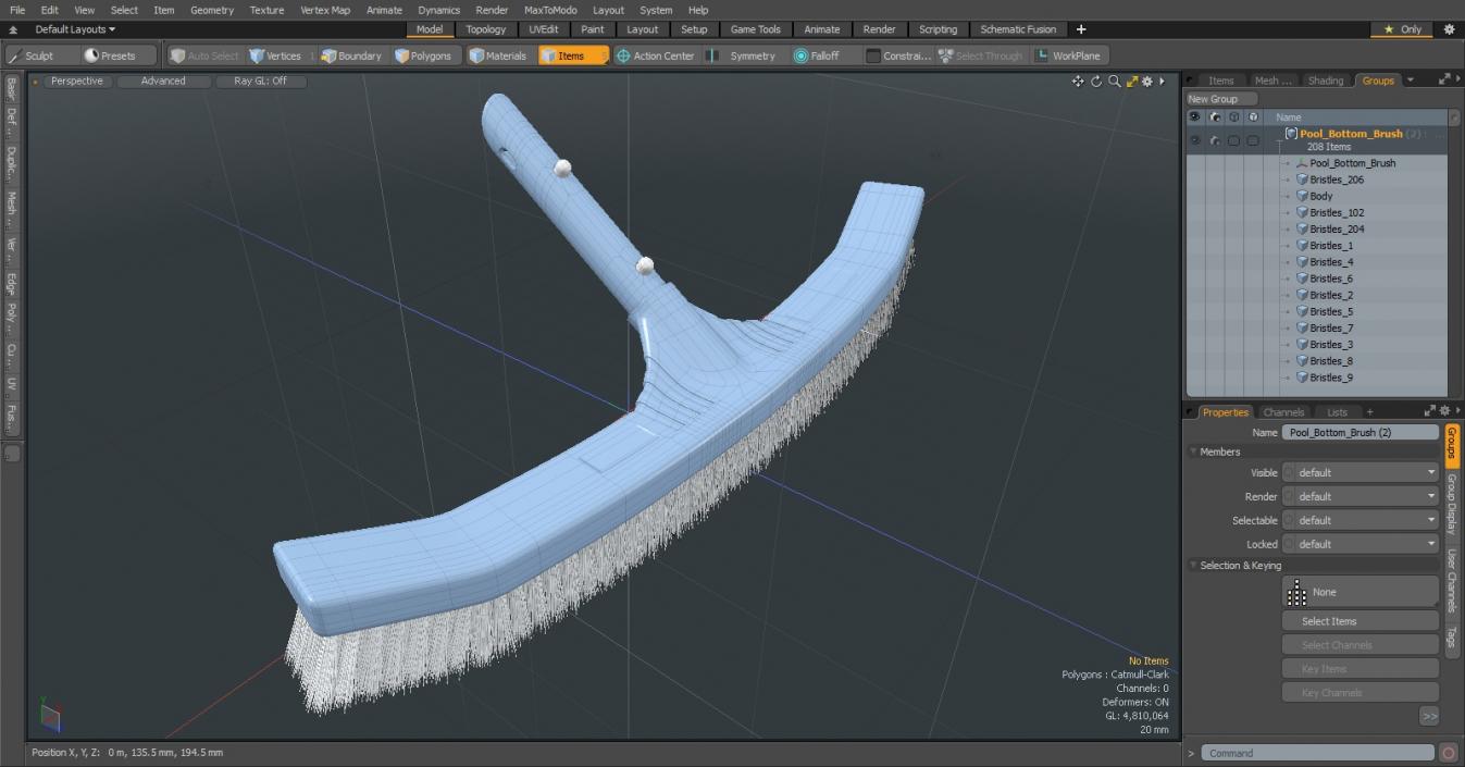 Pool Bottom Brush 3D