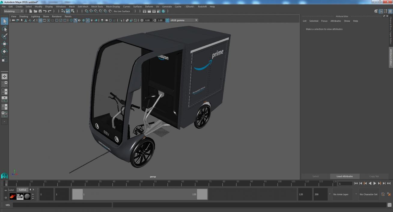 3D model Amazon EAV Cargo Delivery Bike