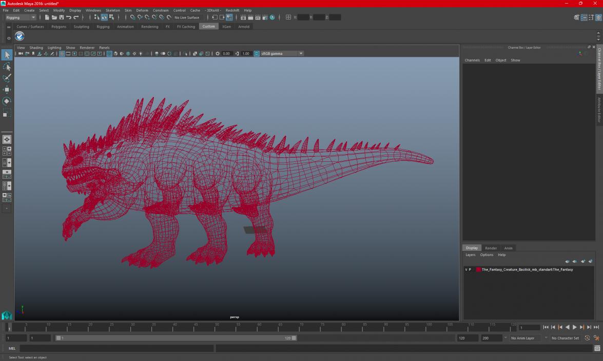 The Fantasy Creature Basilisk 3D model