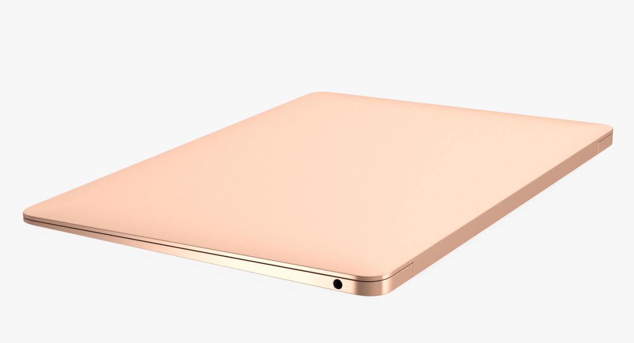 3D model Ultraportable Laptop Gold