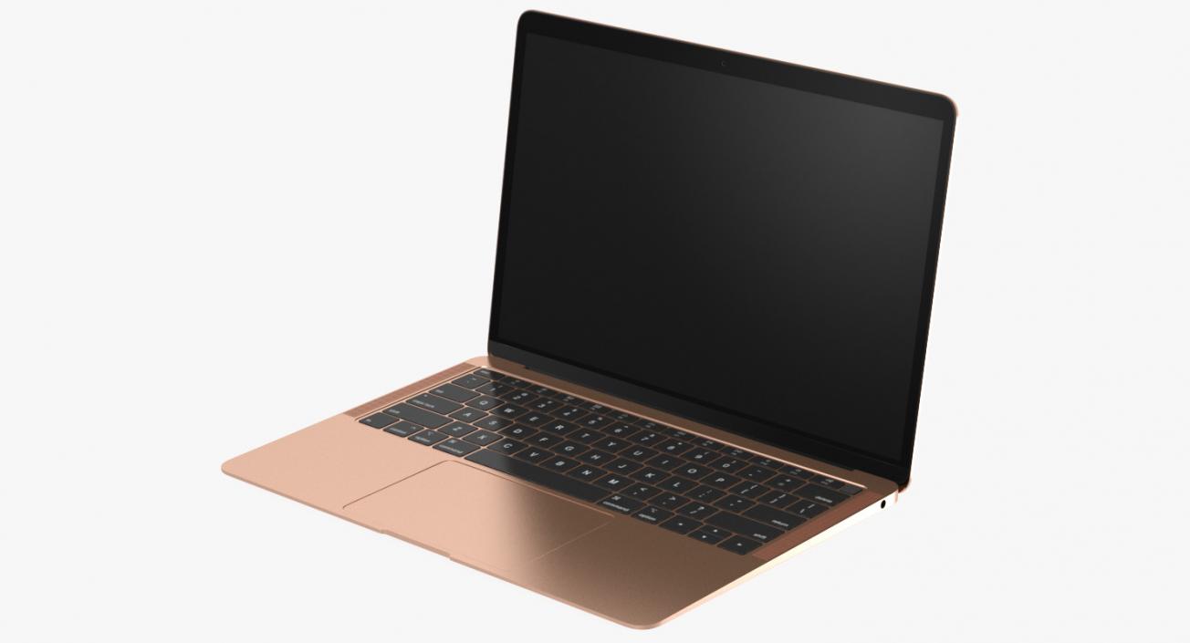 3D model Ultraportable Laptop Gold