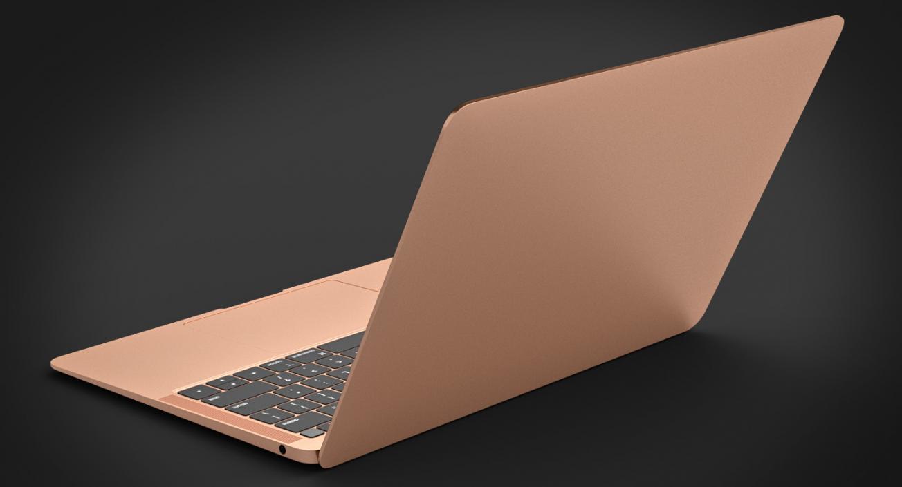 3D model Ultraportable Laptop Gold