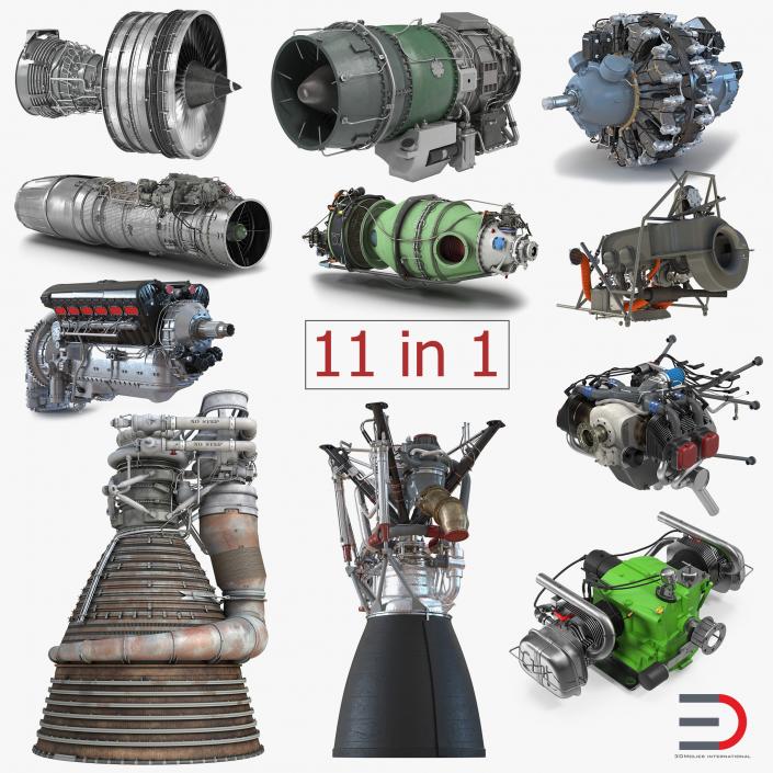 Aircraft Engines Collection 2 3D model