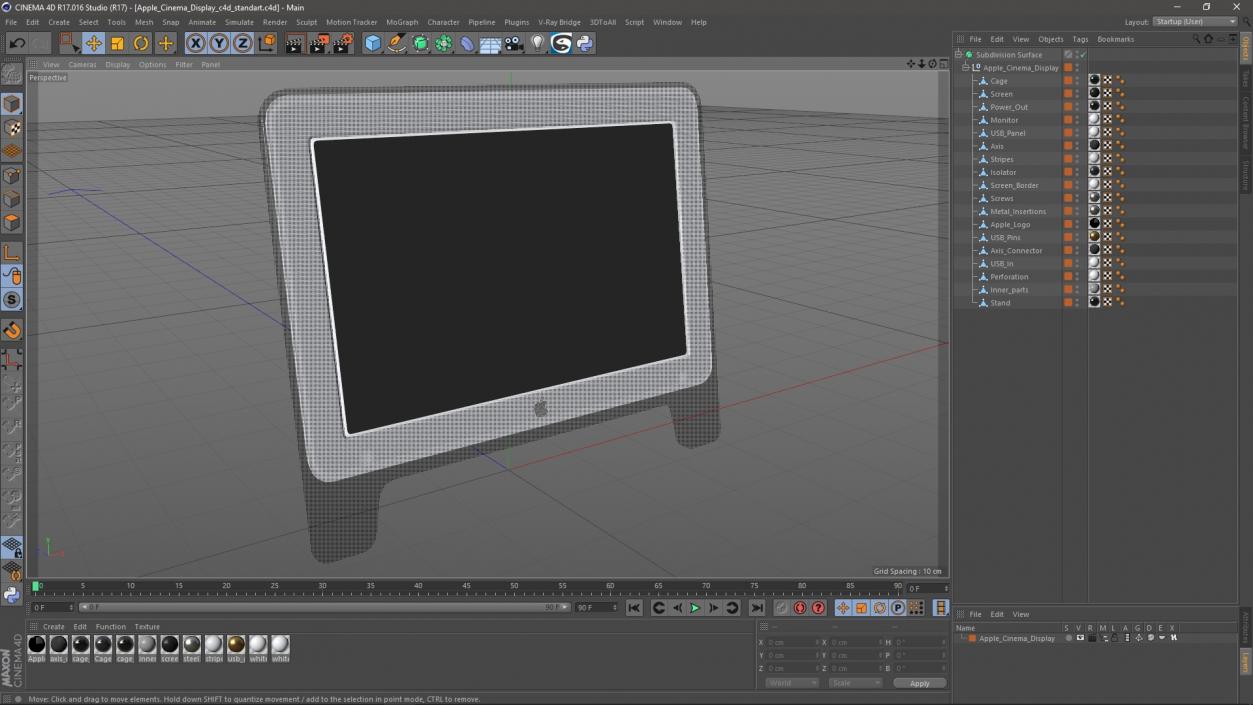 3D model Apple Cinema Display