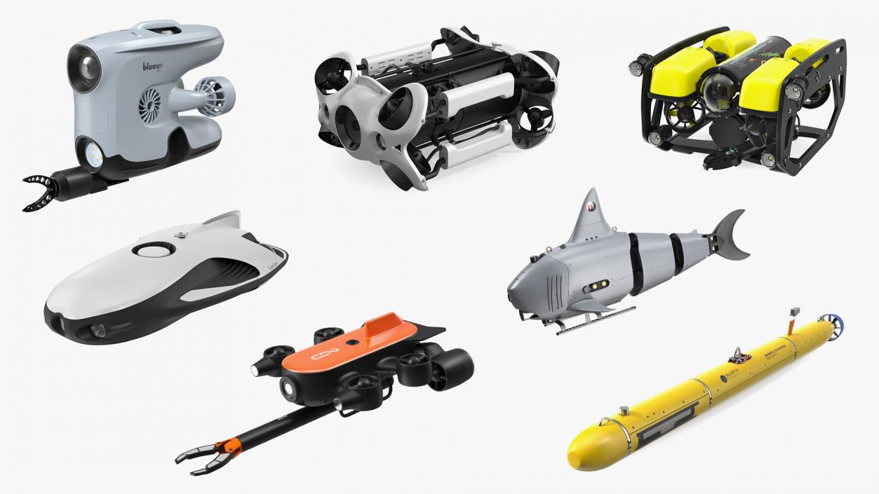 3D model Underwater Robots Collection 6