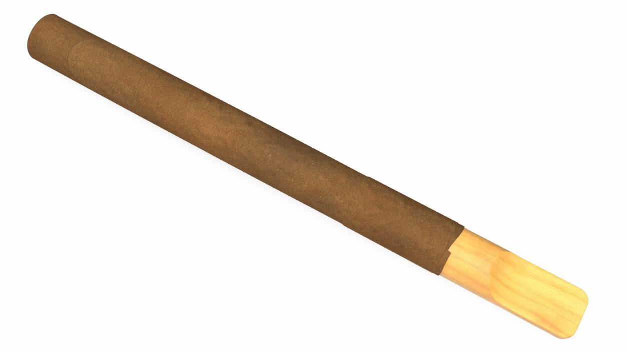 3D Cigar with Wooden Tip