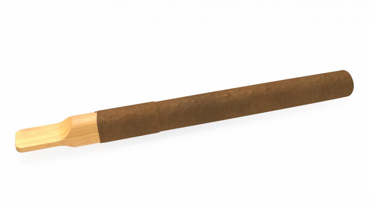 3D Cigar with Wooden Tip