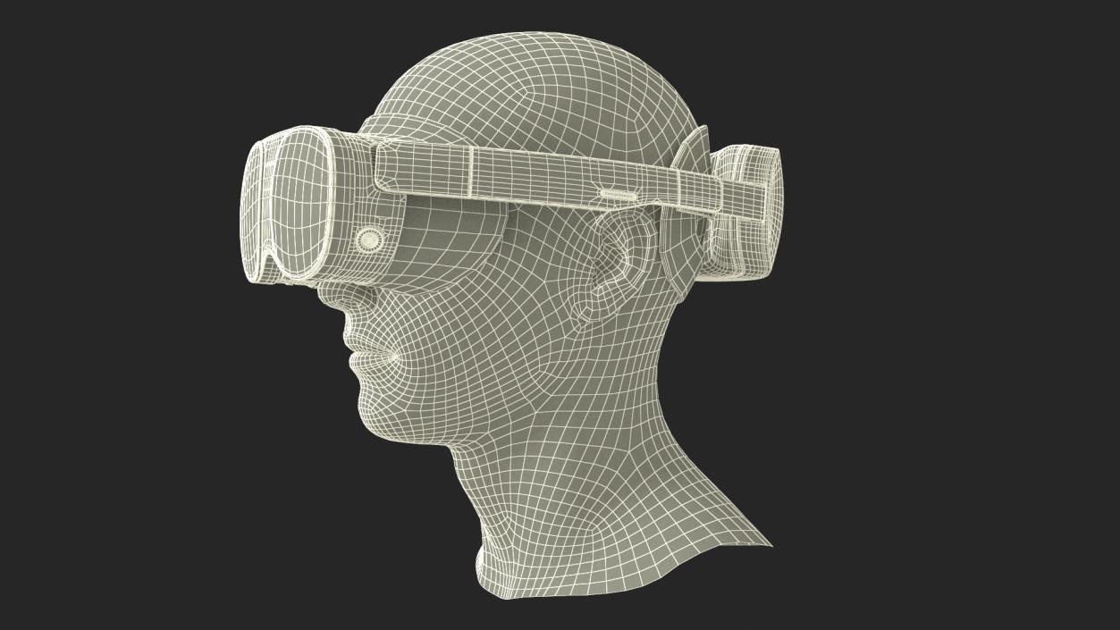 3D model HTC Vive XR Elite on Head