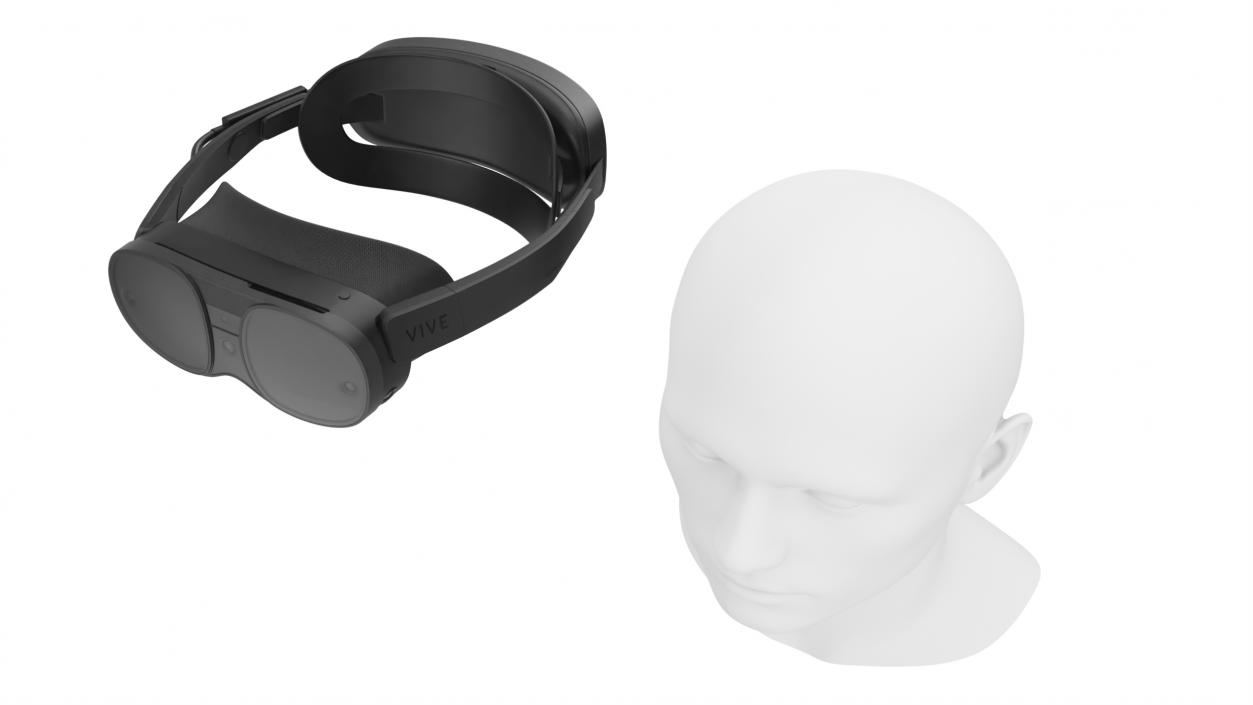 3D model HTC Vive XR Elite on Head