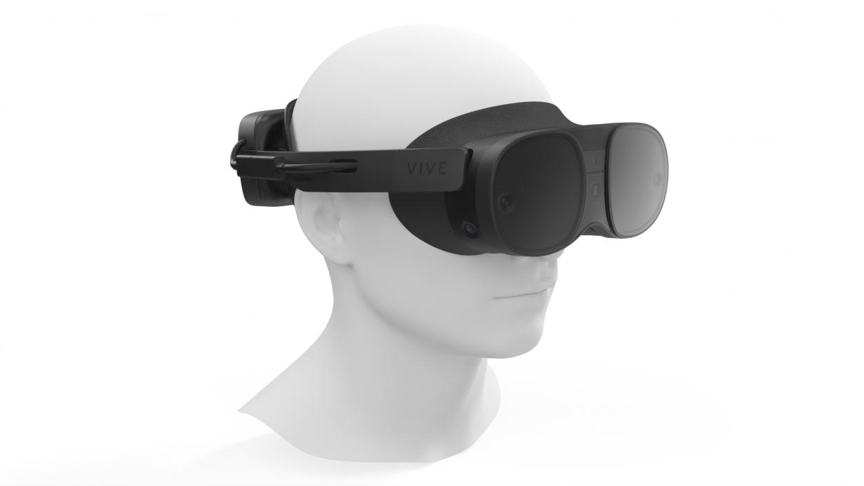 3D model HTC Vive XR Elite on Head