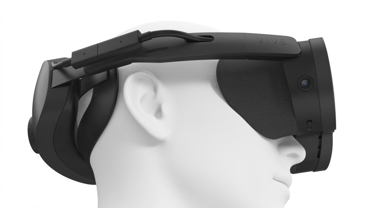 3D model HTC Vive XR Elite on Head