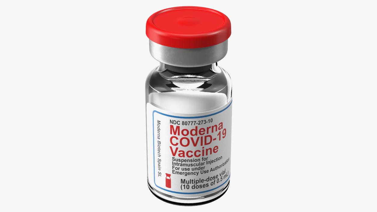 3D Moderna Covid19 Vaccine model