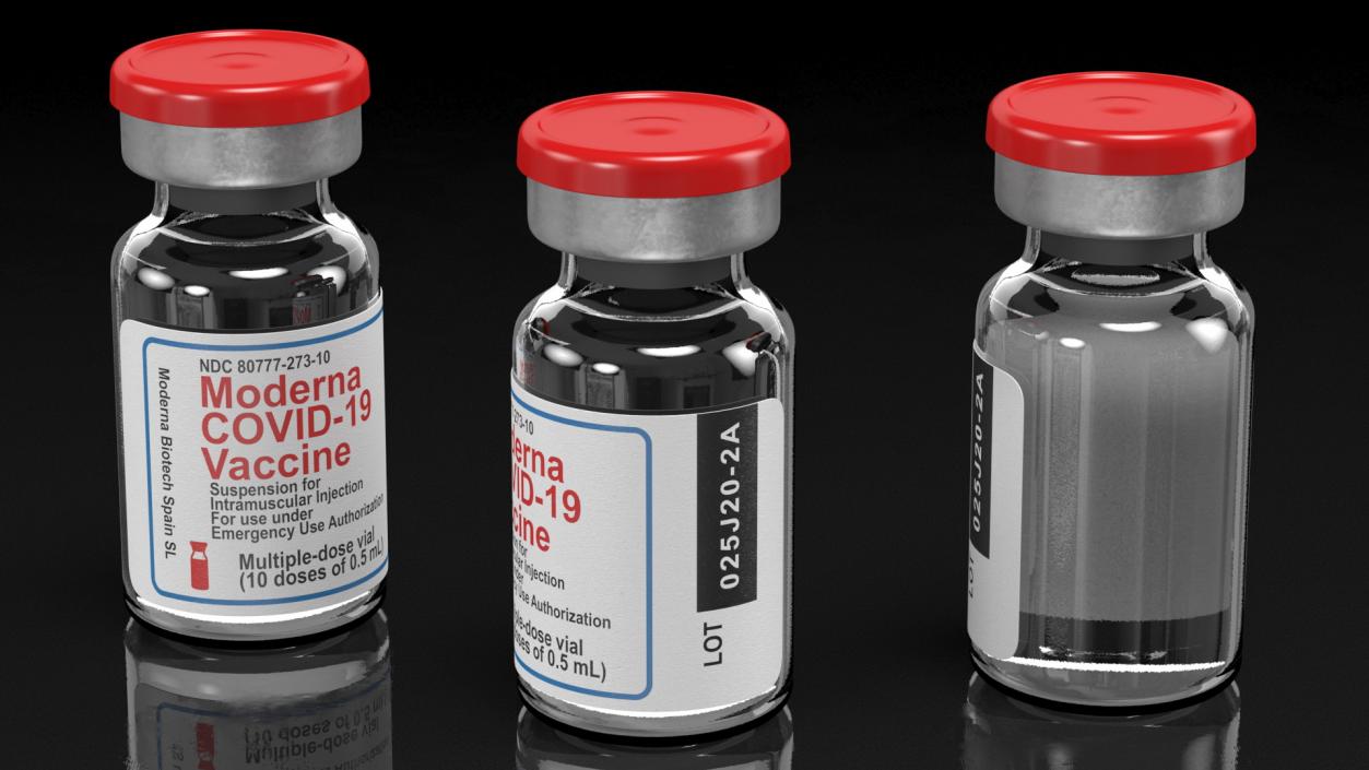 3D Moderna Covid19 Vaccine model