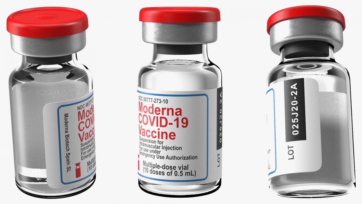 3D Moderna Covid19 Vaccine model