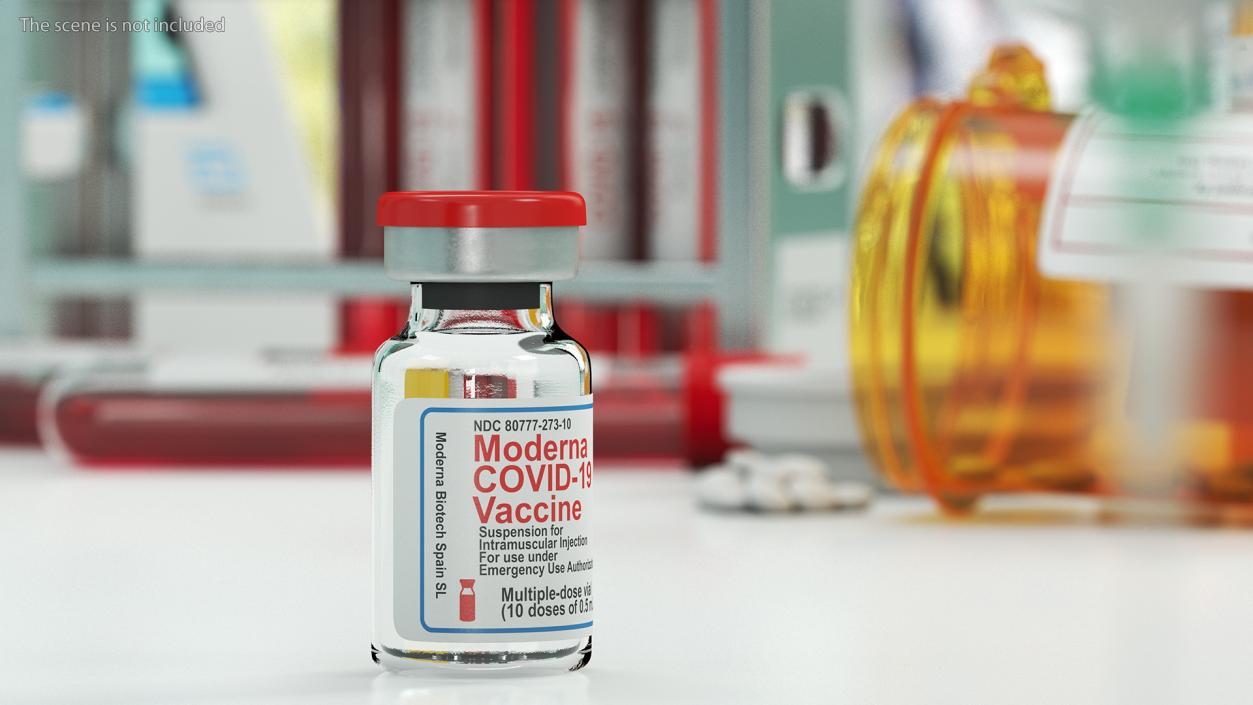 3D Moderna Covid19 Vaccine model